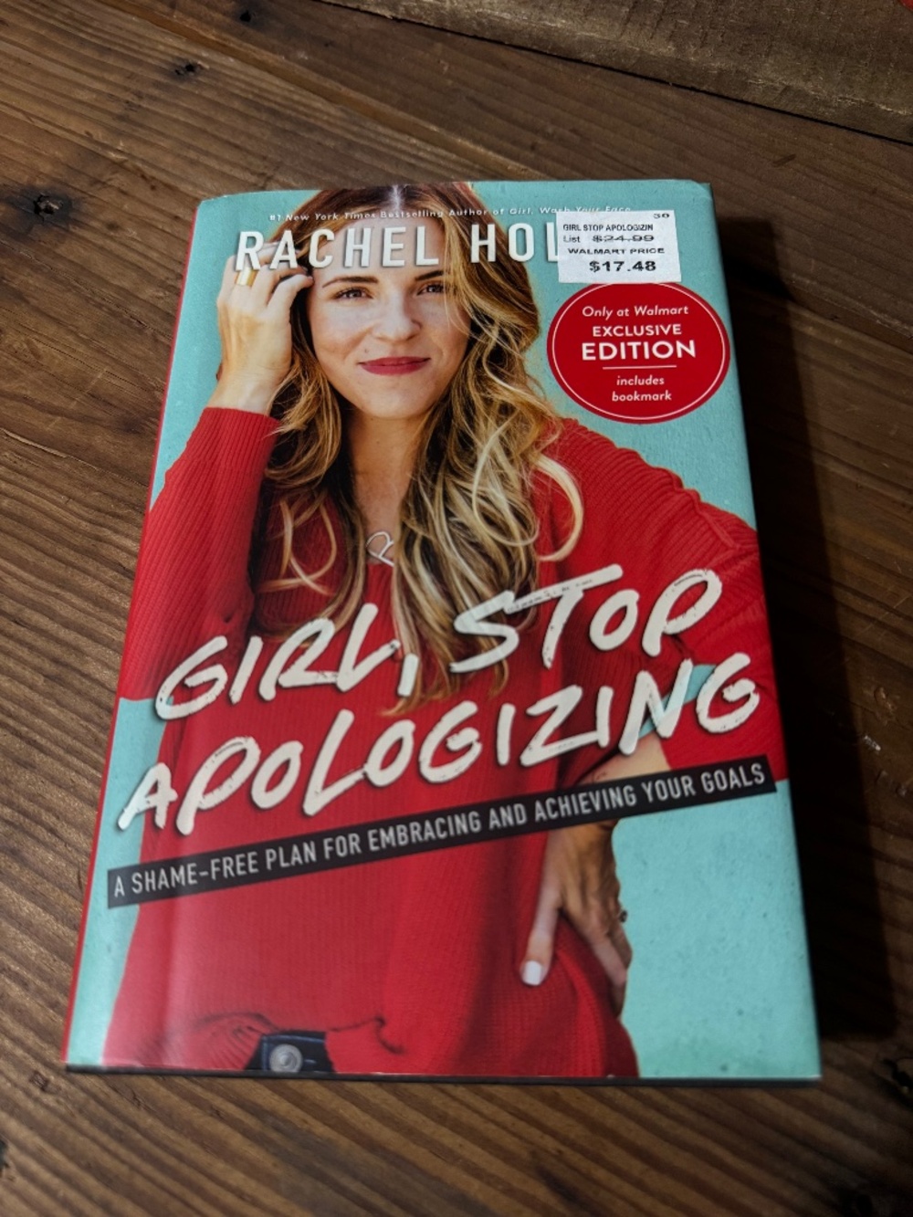 Girl Stop Apologizing, hardback book